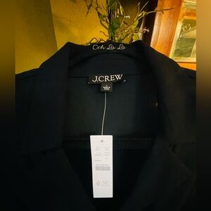 J. Crew NWT Classic Black Shirt Dress